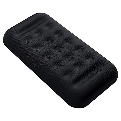 Product Cover Mouse Wrist Rest Pad Padded Memory Foam Hand Rest Support for Office, Computer, Laptop, Mac Typing and Wrist Pain Relief and Repair (5.12 inch, Black)