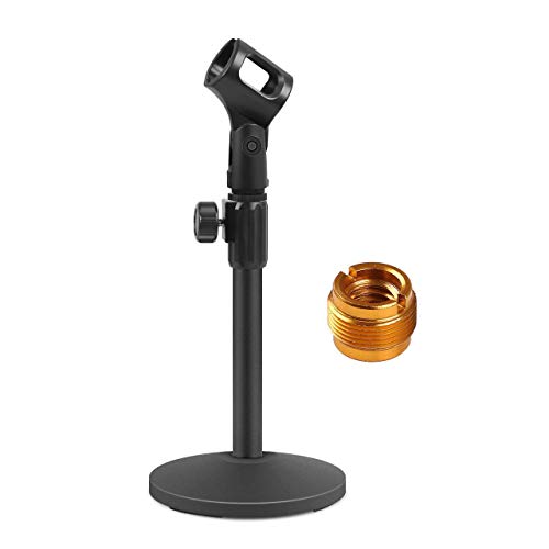 Product Cover InnoGear Upgraded Adjustable Desktop Microphone Stand Table Mic Stands with Mic Clip and 5/8
