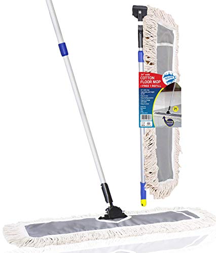 Product Cover SQCLEAN Premium 24-inch Industrial Class Cotton Wide Dust Mop Head (24