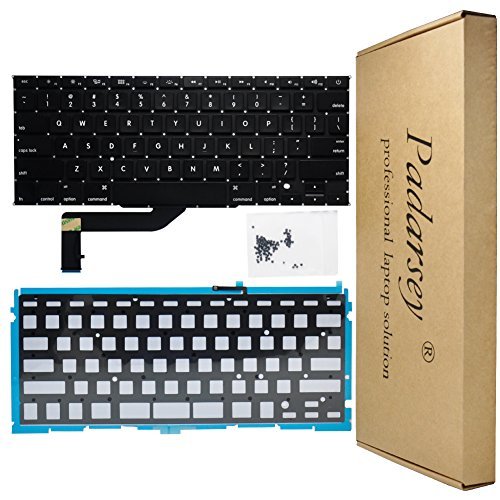 Product Cover Padarsey New Replacement US Layout Backlit Keyboard Compatible for MacBook Pro 15