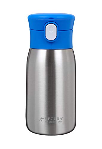 Product Cover Secura Vacuum Insulated Stainless Steel Straw Water Bottle with Handle, 350ML/12OZ,Blue
