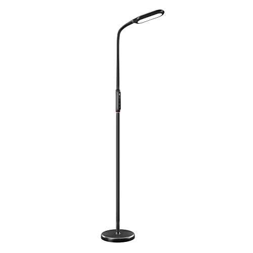 Product Cover TaoTronics LED Floor Lamp 5 brightness levels & 3 colors, 1815 Lumens & 50,000 Hours, Flexible Gooseneck Dimmable Floor Lamp for Reading Living Room, Touch Control, Philips Enabled Licensing Program