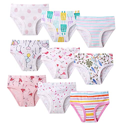 Product Cover Seekay Little Girls' Soft Cotton Underwear Breathable Comfort Panties Brief 6/9 Pack