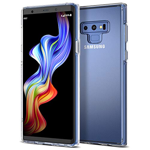 Product Cover Trianium Clarium Series Galaxy Note 9 Case with Reinforced Corner TPU Cushion and Hybrid Rigid Clear Back Plate Protection for Samsung Galaxy Note9 Phone (2018) - Clear