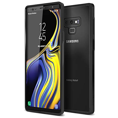 Product Cover Trianium Clarium Series Galaxy Note 9 Case with Reinforced Corner TPU Cushion and Hybrid Rigid Clear Back Plate Protection for Samsung Galaxy Note9 Phone (2018) - Clear/Black