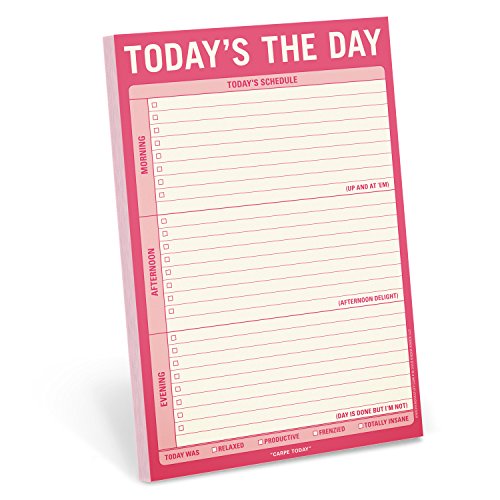 Product Cover Knock Knock Today's The Day Pad, To Do List Note Pad, 6 x 9-inches