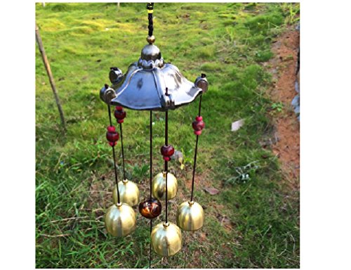 Product Cover Jareally Wind Chimes, Great Sound Bronze Color Temple Bells Wind Chimes Windchimes (C-Pentagon)