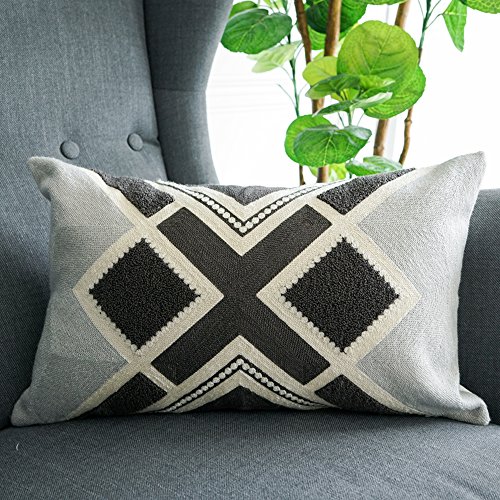 Product Cover LANANAS Small Decorative Oblong Throw Pillow Covers for Couch Bed Sofa Boho Pillow Cushion Cases (12