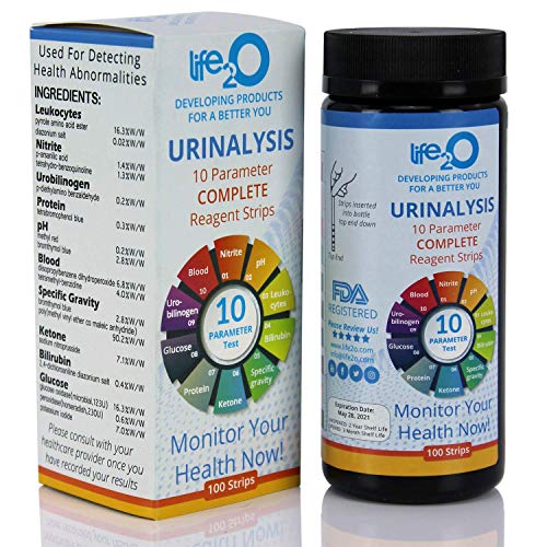 Product Cover Complete 10-in-1 Urine Test Strips 100ct | Urinalysis Dip-Stick Testing Kit | Ketone, pH, Blood, UTI, Protein | Keto & Alkaline Diet, Ketosis, Kidney Infection & Liver Function | Free e-Book Included