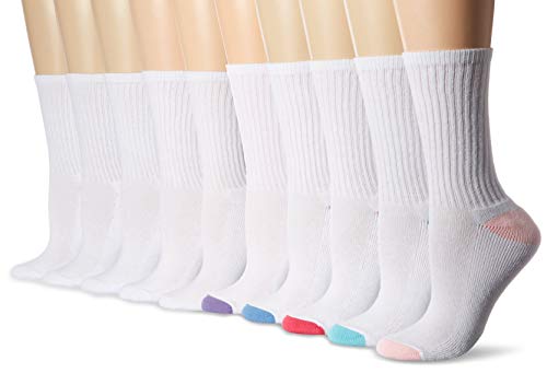 Product Cover Amazon Essentials Women's 10-Pack Cotton Lightly Cushioned Crew Socks