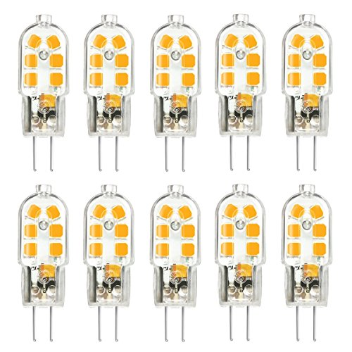 Product Cover KingSo G4 LED Bulb 10 Pack, Bi-pin G4 Base 10~20W Halogen Bulb Replacement, AC/DC 12 Volt 3000K - Warm White