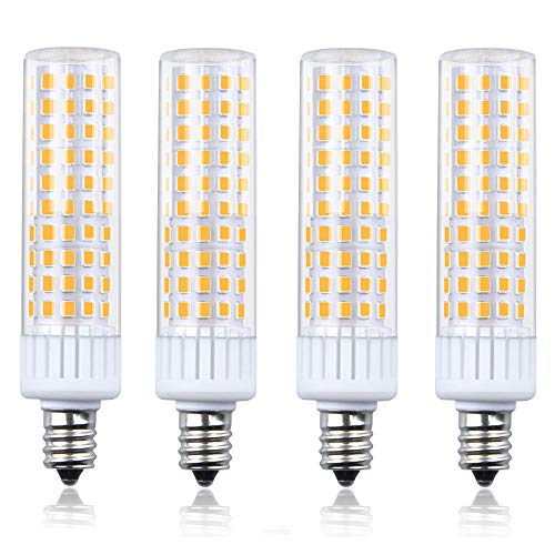 Product Cover Dimmable E12 LED Bulb 100W Equivalent Candle Base Halogen, Luxvista 8.5 watt Candelabra LED Bulbs Warm White E12 Corn LED Bulbs for Ceiling Fan/Chandelier, 4-Pack