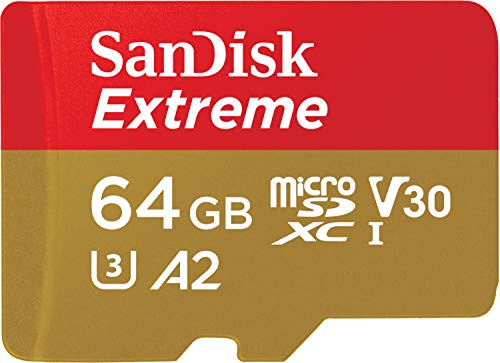 Product Cover Sandisk SDSQXA2-064G-GN6MA Extreme 64GB microSD UHS-I Card with Adapter - 160MB/s U3 A2