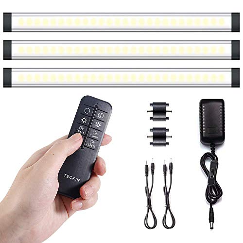 Product Cover Under Cabinet Lighting, Kitchen Strip Lights LED Light Bars with Remote Controller Natural White 4000K 12W 800 Lumens