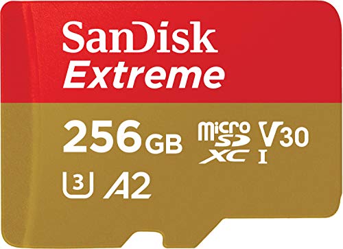 Product Cover SanDisk Extreme microSDXC, 160MB/s R, 90MB/s W,C10,UHS 1,U3,A2 Card,for 4K Video Rec on Smartphones,  Action Cams & Drones SDSQXA1 256GB