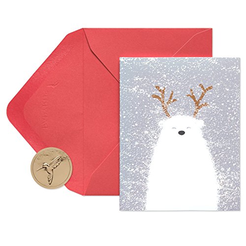 Product Cover Papyrus Christmas Cards Boxed, Holiday Polar Bear (20-Count)