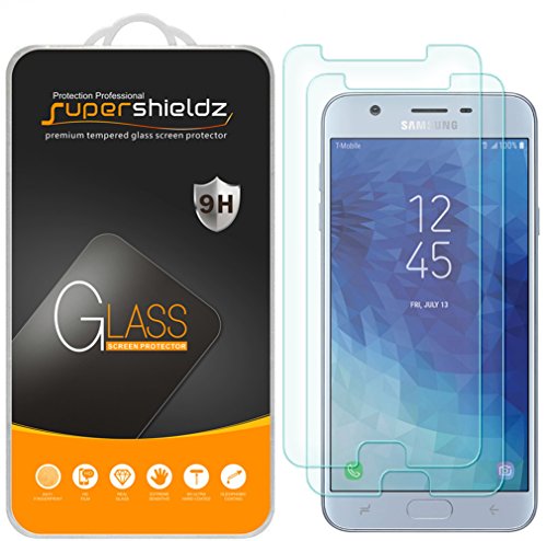 Product Cover (2 Pack) Supershieldz for Samsung (Galaxy J7 Star) Tempered Glass Screen Protector, Anti Scratch, Bubble Free