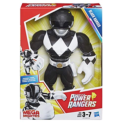 Product Cover Playskool Heroes Mega Mighties Power Rangers Black Ranger 10-inch Figure