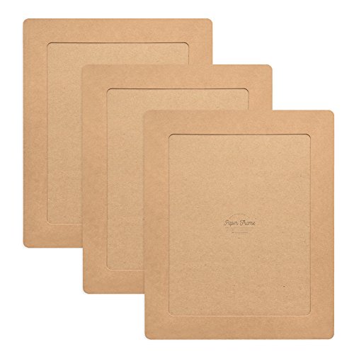 Product Cover Monolike Paper Photo Frames 8x10 Inch Kraft 3 Pack - Fits 8