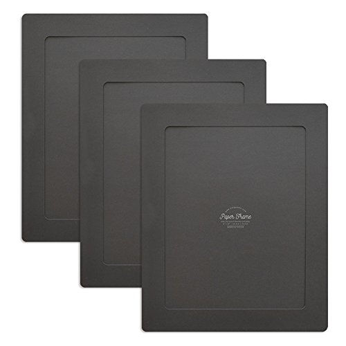 Product Cover Monolike Paper Photo Frames 8x10 Inch Black 3 Pack - Fits 8