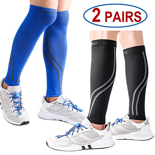 Product Cover Udaily Calf Compression Sleeves for Men & Women (20-30mmhg) - Calf Support Leg Compression Socks for Shin Splint & Calf Pain Relief