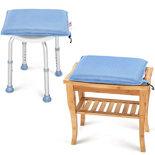 Product Cover OasisSpace Shower Chair Cushion, Transfer Bench Shower Stool Bath Seat Cushion for Elderly, Senior, Handicap & Disabled, Soft
