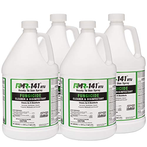 Product Cover RMR-141 RTU Mold Killer, Cleaner to Kill Mold, Inhibits The Growth of Mold and Mildew, Disinfectant and Cleaner, Kills 99% of Household Bacteria and Viruses, EPA-Registered Product, 1 Gallon (4-Pack)
