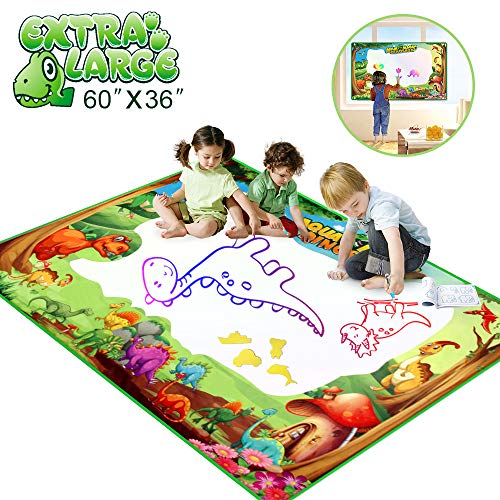 Product Cover Betheaces Water Doodle Drawing Mat,Dinosaur Play Mats for Kids Extra Large 60