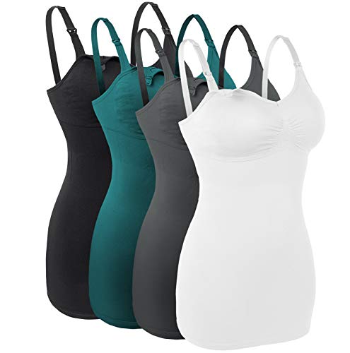Product Cover Lataly Seamless Nursing Tank Tops for Breastfeeding Padded Sleep Maternity Cami Bras