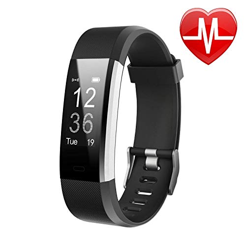 Product Cover Letsfit Fitness Tracker HR, Activity Tracker Watch with Heart Rate Monitor, IP67 Standard Smart Bracelet with Calorie Counter Pedometer Watch for Android and iOS
