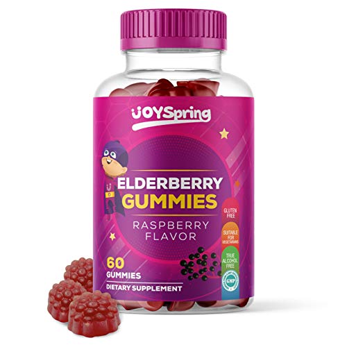 Product Cover Sambucus Elderberry Gummies for Kids - Vitamin C Immune System Booster - Tasty Triple Action Gummy Bears with Zinc - Mom Made & Toddler Approved Kids Cold & Sickness Relief for Happier Winters
