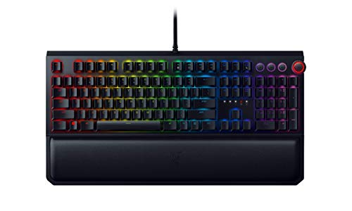 Product Cover Razer BlackWidow Elite Mechanical Gaming Keyboard: Green Mechanical Switches - Tactile & Clicky - Chroma RGB Lighting - Magnetic Wrist Rest - Dedicated Media Keys & Dial - USB Passthrough