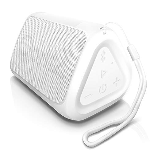 Product Cover OontZ Angle Solo : Super Portable Bluetooth Speaker Compact Size Delivers Surprisingly Loud Volume and Bass 100' Wireless Range, IPX-5 Splashproof Perfect Travel Speaker White with Lanyard