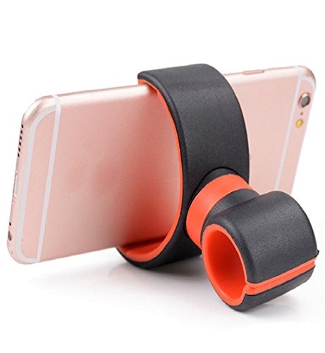 Product Cover Hot Sale!DEESEE(TM)360 Degrees Air Vent Mount Bicycle Car Cell Phone Holder For 3.5-6.0inch Phone (Orange)