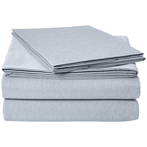 Product Cover AmazonBasics Chambray Bed Sheet Set - Full, Denim Wash