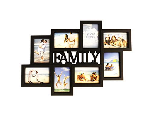 Product Cover BestBuy Frames Family Title Collage Picture Frame with 8 Openings for 4-Inch-by-6-Inch Photos
