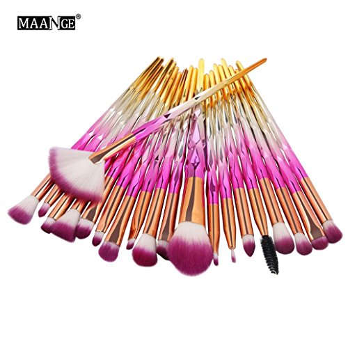 Product Cover Eyeshadow Brushes,Makeup Brushes Set Professional,Posional 2018 | Professional Makeup Brush Set | Cosmetic Make Up Brushes | Foundation Brushes |Face Makeup Brushes|Concealer (Gradient Hot Pink)