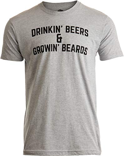 Product Cover Drinkin' Beers & Growing Beards | Funny Drinking Buddies Beer Games Party T-Shirt