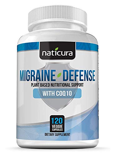 Product Cover Migraine Relief Headache Vitamin Supplement - Neurologist Recommended to Help Prevent Pain, Nausea, Sensitivity and Auras from Tension and Chronic Strain - 120 Vegan Caps with PA Free Butterbur