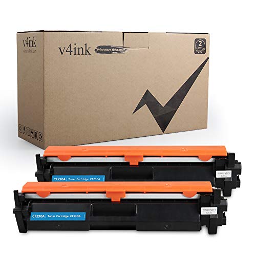 Product Cover V4INK Compatible Toner Cartridge Replacement for HP 30A HP CF230A with chip(Black, 2-Pack) for use in HP Laserjet Pro MFP M227fdw M227fdn M227sdn HP Laserjet Pro M203dw M203d M203dn Toner Printer