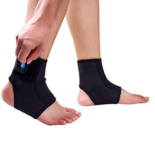 Product Cover Ankle Brace，2 Pack Compression Support Sleeve with Adjustable Strap, Breathable Elastic Arch Support for Preventing Sprains, Perfect for Women Men Sport, Running, Basketball, Football - Large Size