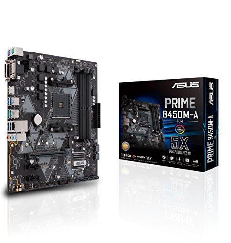 Product Cover Asus Prime B450M-A/CSM AMD Ryzen 2 AM4 DDR4 HDMI DVI VGA M.2 USB 3.1 Gen2 mATX Motherboard