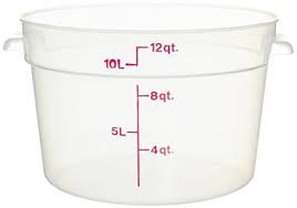Product Cover Cambro Camware Bundle 6 &12 Quart Translucent Round Food Storage Containers with Lids