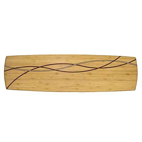 Product Cover Totally Bamboo Del Mar Large Charcuterie Board and Cheese Plate, Bamboo, 30