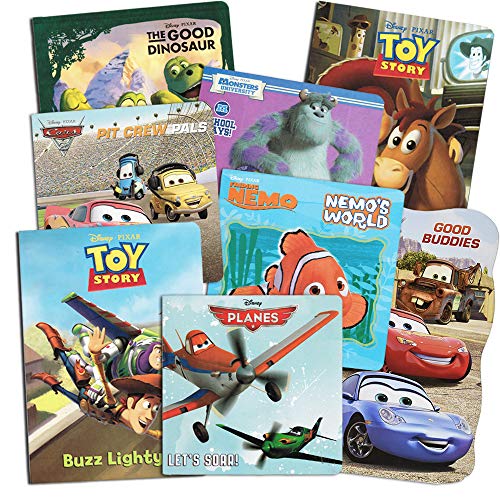 Product Cover Disney Pixar Board Books Super Set for Toddlers Kids- Set of 8 Books Featuring Disney Cars, Planes, Toy Story, Good Dinoaur (Super Set (8 Books))