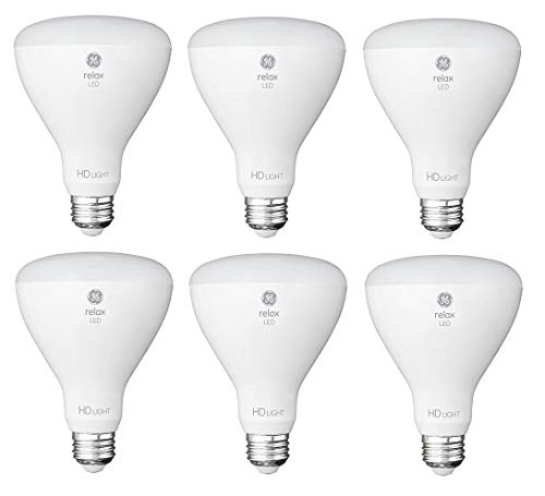 Product Cover GE Relax 6-Pack 65 W Equivalent Dimmable Soft White Br30 LED Light Fixture Light Bulb