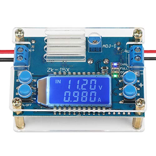 Product Cover Buck Converter 12v to 5v, DROK Voltage Regulator Board DC 6.5-36V Step Down to DC 1.2V-32V Volt Transformer Reducer 4.5A 75W CC CV Power Supply Module