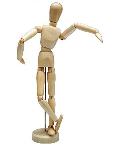 Product Cover HSOMiD 12'' Artists Wooden Manikin Jointed Mannequin Perfect for Home Decoration/Drawing The Human Figure