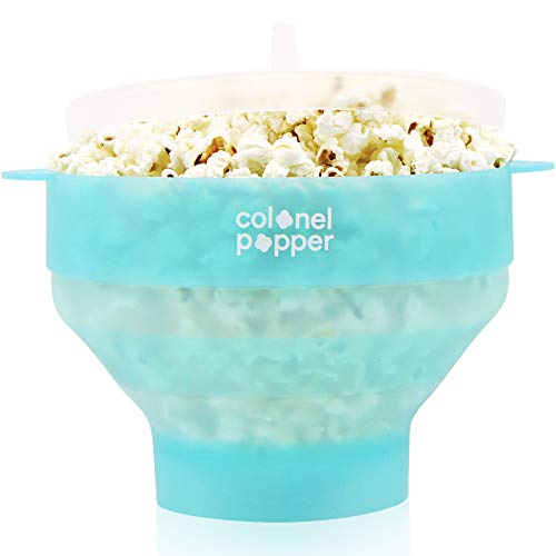 Product Cover Colonel Popper Popcorn Popper Microwave Popcorn Maker Silicone Air Popper (Fresh Mint)