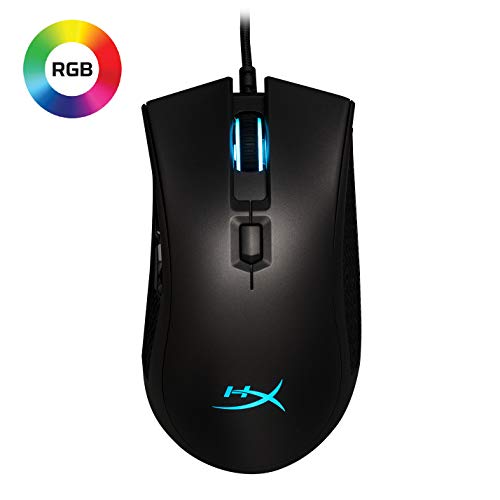 Product Cover HyperX Pulsefire FPS Pro - Gaming Mouse, Software Controlled RGB Light Effects & Macro Customization, Pixart 3389 Sensor Up to 16, 000Dpi, 6 Programmable Buttons, Mouse Weight 95G (HX-MC003B)